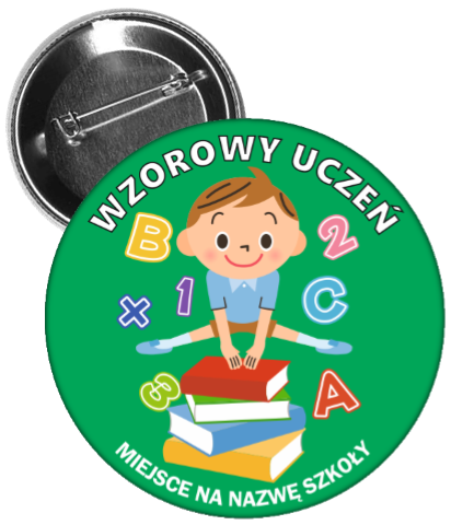 Przypinka dla wzorowego ucznia.