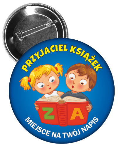 Przypinka przyjaciel książek