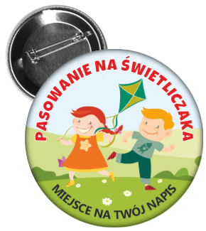 Przypinka pasowania na świetliczaka