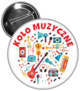 Przypinka koło muzyczne