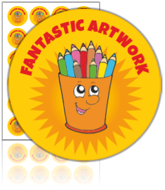 Naklejki "FANTASTIC ARTWORK" (40mm, 24 szt.)