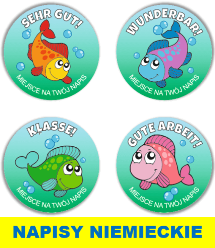 Naklejki motywacyjne język niemiecki