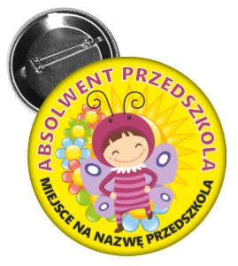 Przypinka absolwenta przedszkola/ukończenia przedszkola