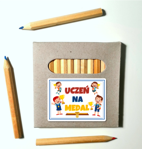 kredki uczeń na medal
