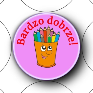 Naklejki ⌀ 40 mm zaprojektowane przez klienta