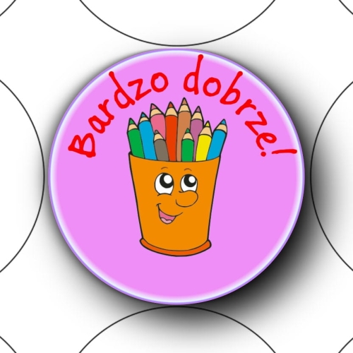 Naklejki ⌀ 40 mm zaprojektowane przez klienta