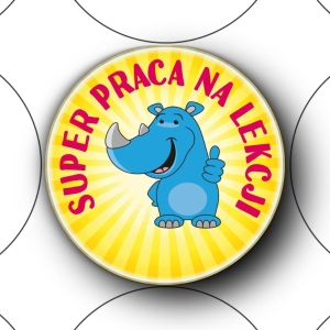 Naklejki ⌀ 40 mm zaprojektowane przez klienta