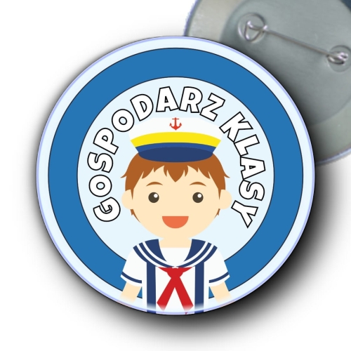Przypinka ⌀ 58 mm zaprojektowana przez klienta