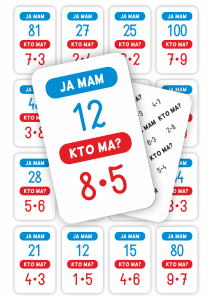 Karty "Ja Mam Kto Ma" - Tabliczka Mnożenia do 100