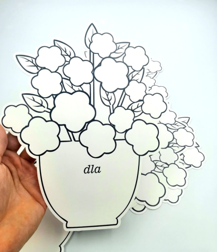 kwiatki do kolorowania