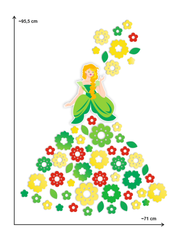 dekoracja Pani Wiosna wiosenna