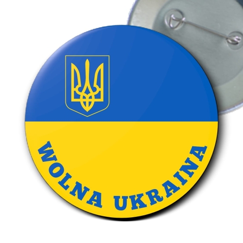 Przypinka ⌀ 58 mm zaprojektowana przez klienta