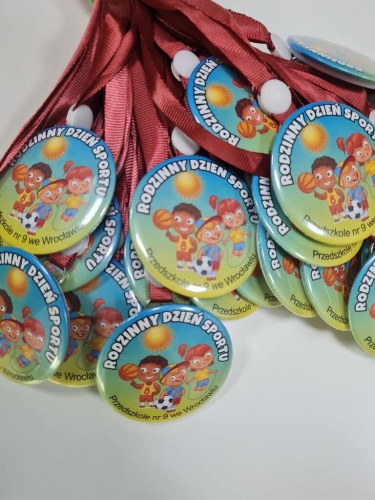 Medal na tasiemce: "Mistrz Sportu" + nadruk