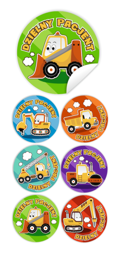 Naklejki Dzielny Pacjent - KOPARKI