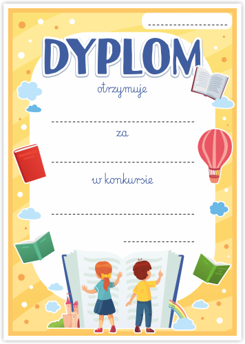 Dyplom: Konkurs Czytelniczy (wzór 2)