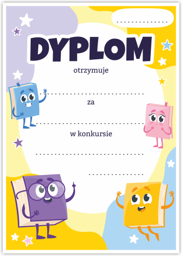 Dyplom: Konkurs Czytelniczy (wzór 3)