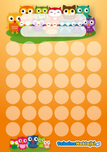 karta motywacyjna sowy 20mm