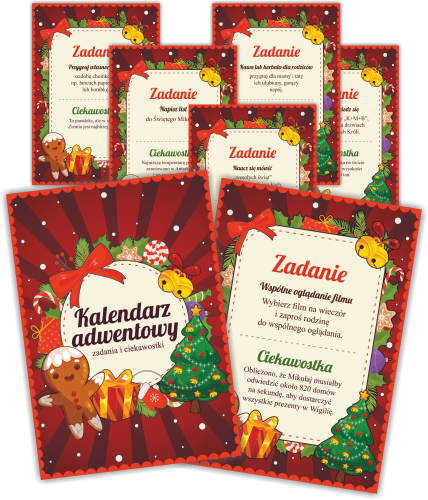 Zadania i ciekawostki kalendarz adwentowy