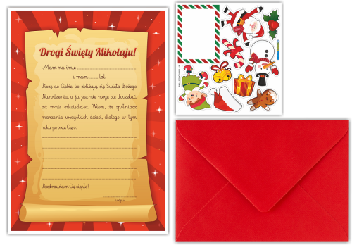 Zestaw LIST DO ŚWIĘTEGO MIKOŁAJA