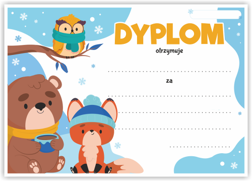 Dyplom: Zimowy Uniwersalny (wzór 2)