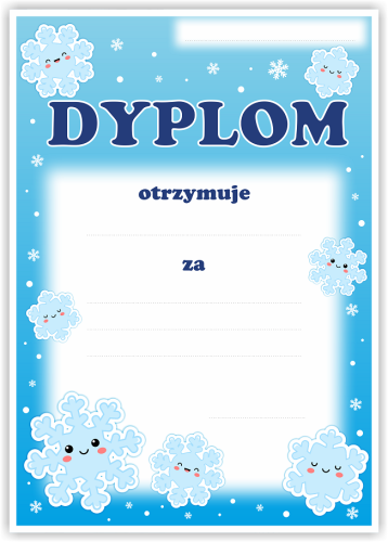 Dyplom: Zimowy Uniwersalny (wzór 3)