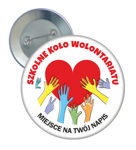 Przypinka: "Koło wolontariatu"
