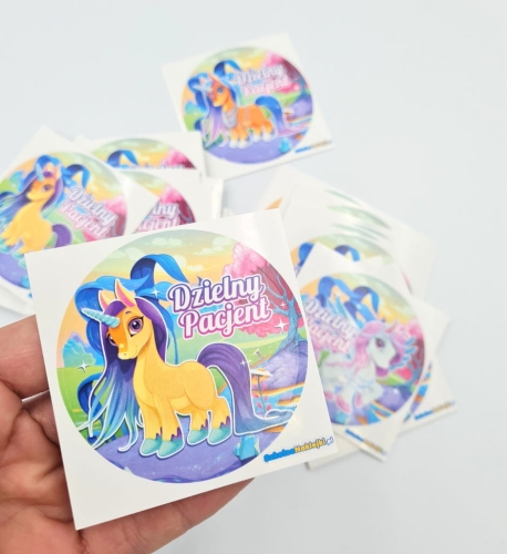 naklejki dzielny pacjent wróżki jednorozce kucyki.jpg