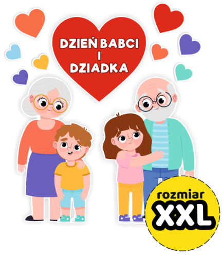 Dekoracja Dzień Babci i Dziadka (rozmiar XXL)