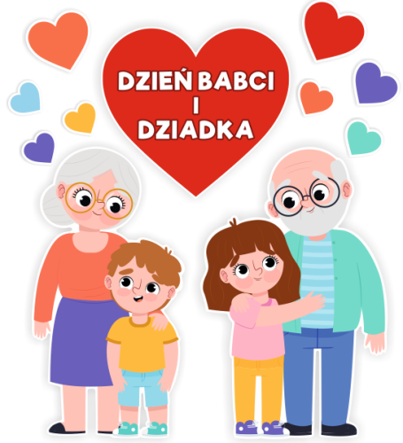 Dekoracja Dzień Babci i Dziadka (rozmiar XXL)