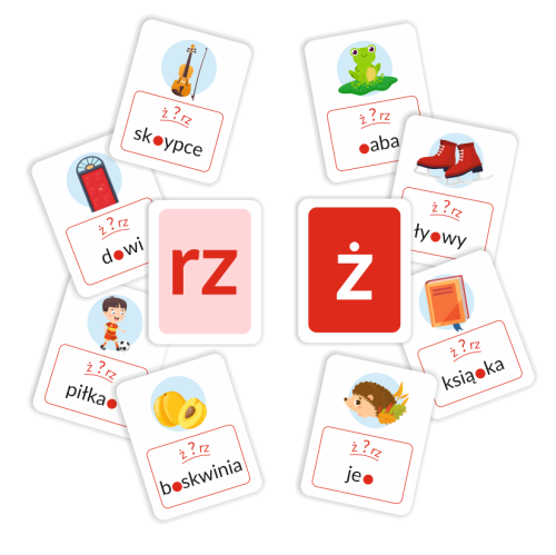 karty ortograficzne do nauki rz ż