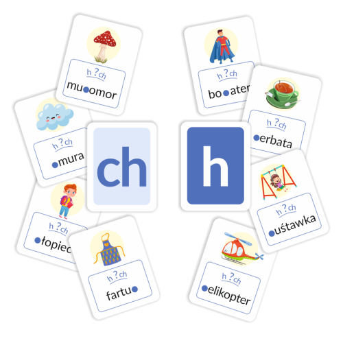 karty ortograficzne do nauki chc h