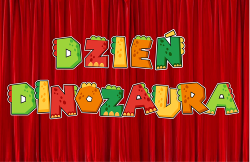 Dekoracja napis: DZIEŃ DINOZAURA