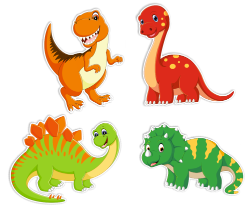 Dekoracja Duże Dinozaury