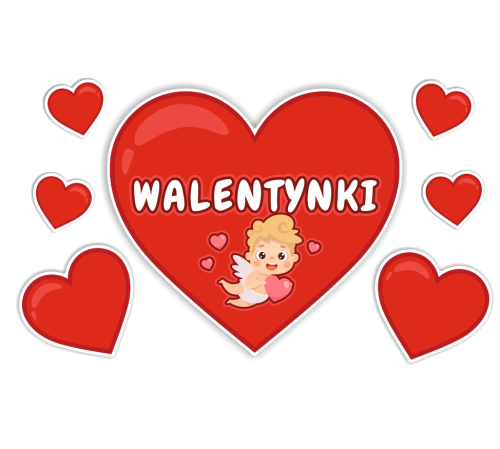 Dekoracja na Walentynki - duże serce serca
