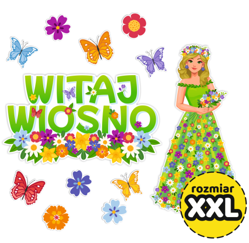 Dekoracja wiosenna - Pani Wiosna