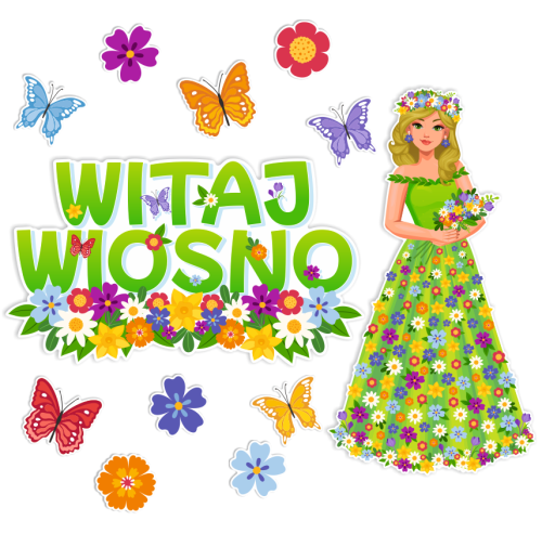 Dekoracja wiosenna - Pani Wiosna XXL