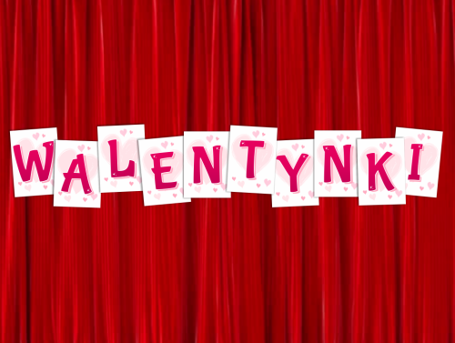 Literki do dekoracji: "WALENTYNKI"
