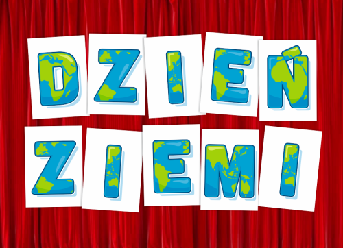 Literki do dekoracji: "DZIEŃ ZIEMI"