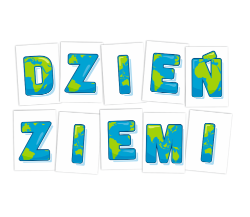 Literki do dekoracji: "DZIEŃ ZIEMI"