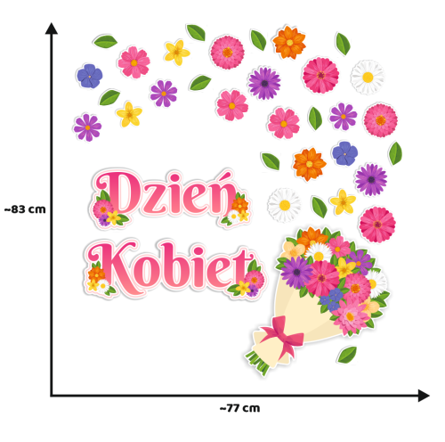 Dekoracja Dzień Kobiet - Bukiet Kwiatów