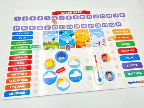 kalendarz edukacyjny dla dzieci