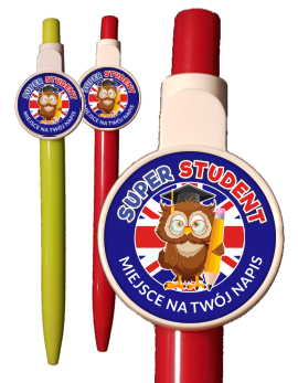 Długopis: "SUPER STUDENT" (SOWA 3)