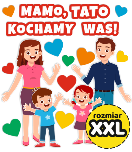 Dekoracja Dzień Mamy i Taty - wzór 2 (rozmiar XXL)