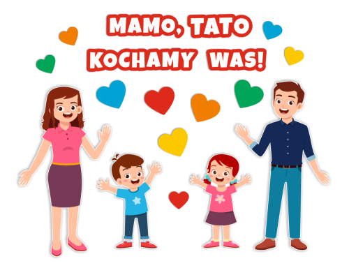 Dekoracja Dzień Mamy i Taty - wzór 2 (rozmiar XXL)