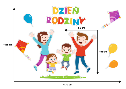 Dekoracja Dzień Rodziny (rozmiar XXL)