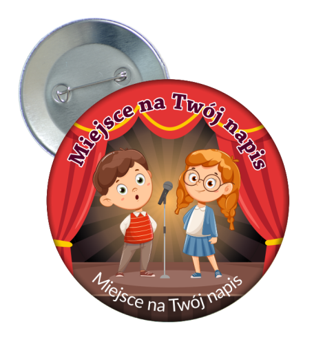 Przypinka: Uniwersalna (Recytatorska - wzór 1) + napisy