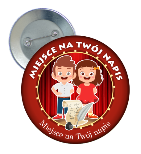 Przypinka: Uniwersalna (Recytatorska - wzór 2) + napisy