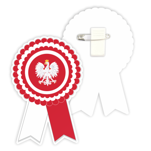 Kotylion papierowy Patriotyczny