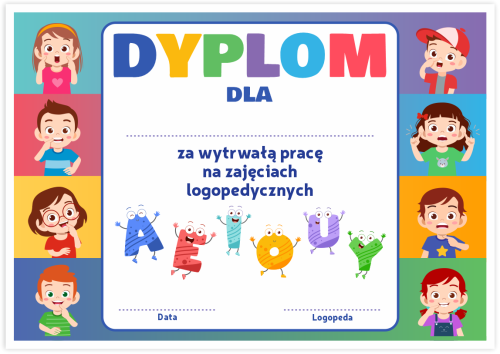 Dyplom: Logopedyczny Uniwersalny (wzór 5)