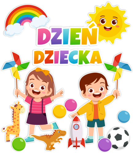 Dekoracja Dzień Dziecka (~A3, jednostronna)